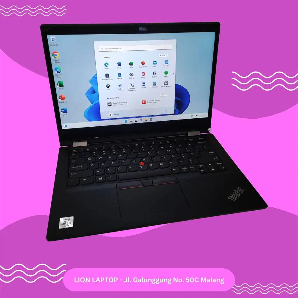 Core i3 Gen 10 Flip 360° Include Stylus Lenovo Thinkpad YOGA L13 [07|1