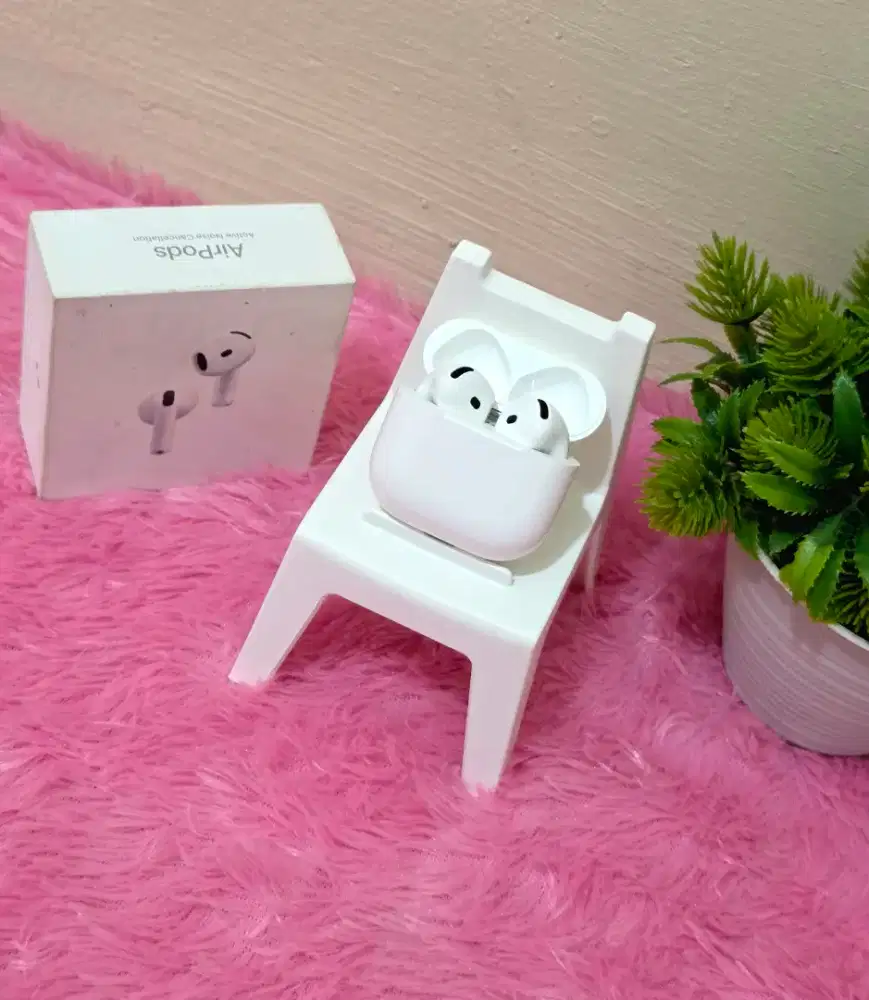 AirPods 4 Putih Mulus Lengkap