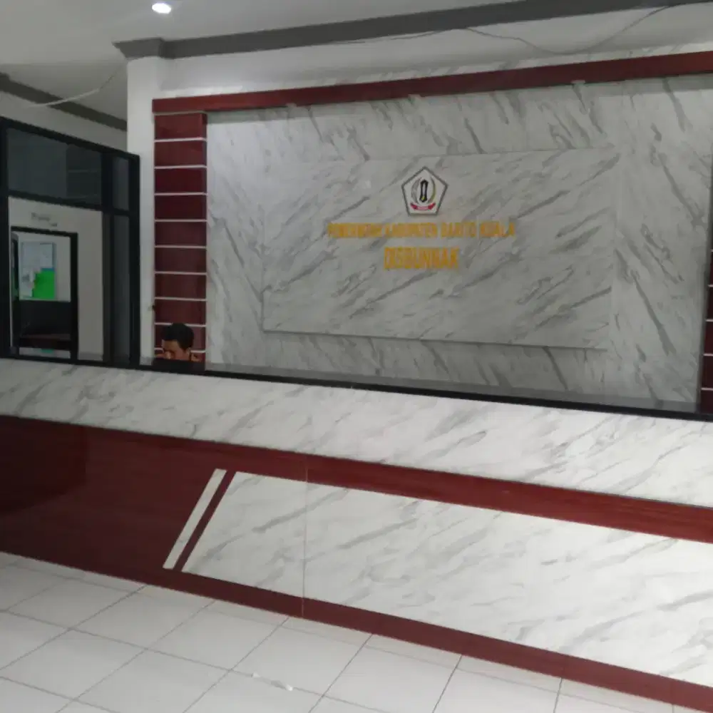 Meja pelayanan kantor permeter