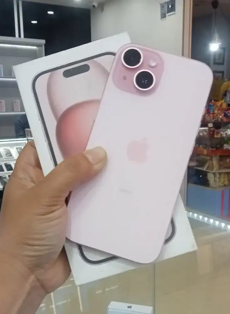 Hp second iphone 15 128gb pink ibox fullset