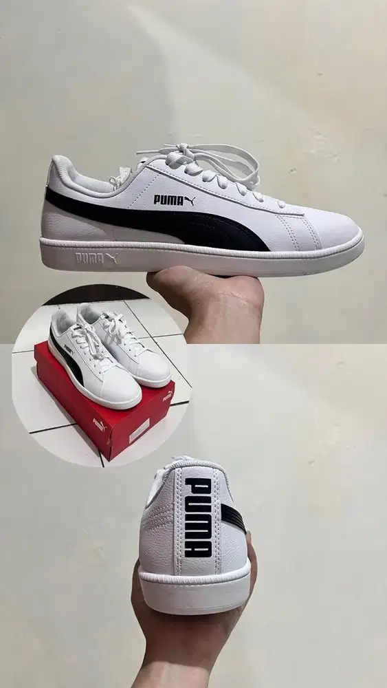 PUMA Sneakers Pria Original – White Black | Casual & Stylish