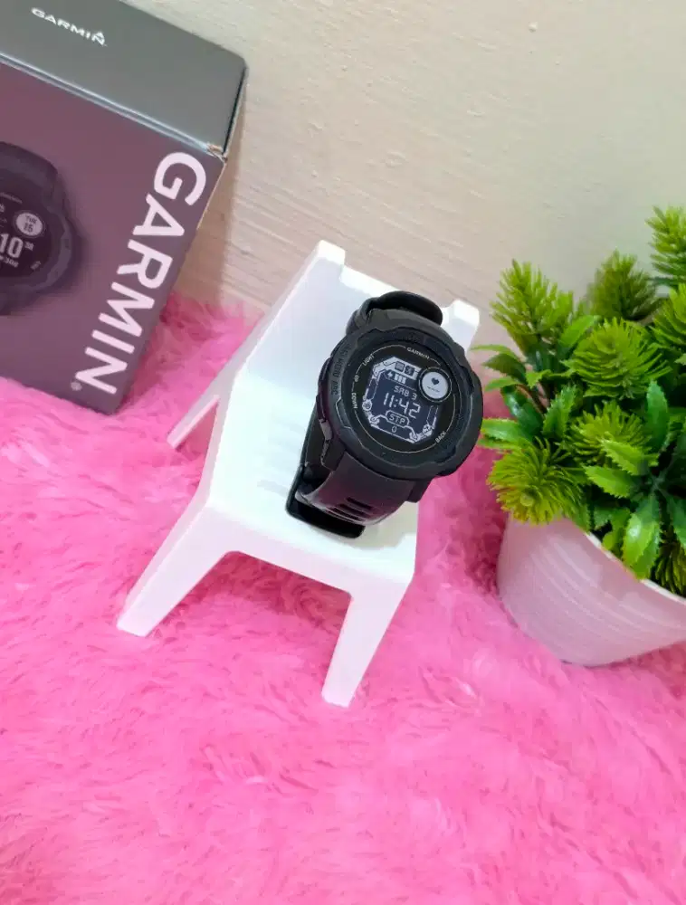 Garmin Instinct 2 Hitam Mulus Fullset