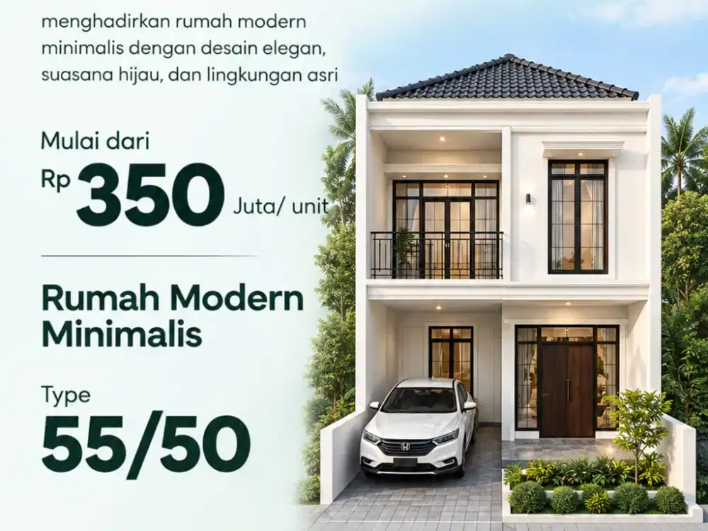 Hunian Modern American Style Dekat Tol Sawangan, Rp350 Juta