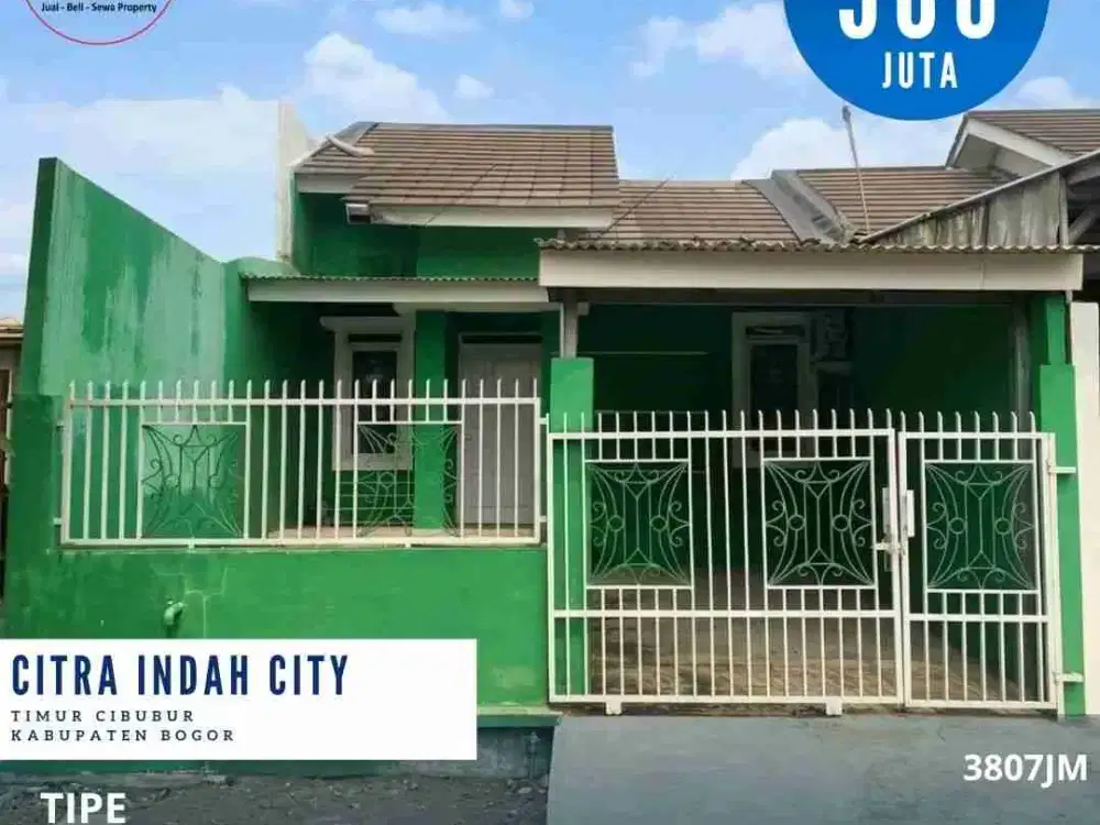 Dijual Rumah siap huni dicitra indah city posisi dekat taman