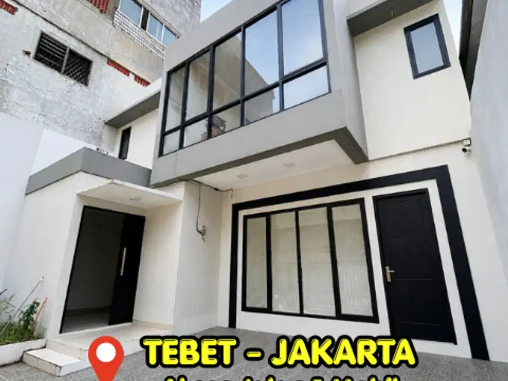 Dijual Rumah Tebet Minimalis Bangunan Baru 2 Lantai Siap Huni Strategis Jalan 1 Mobil