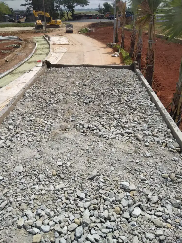 Material batu belah Pasir bangka basecourse a&b batu split