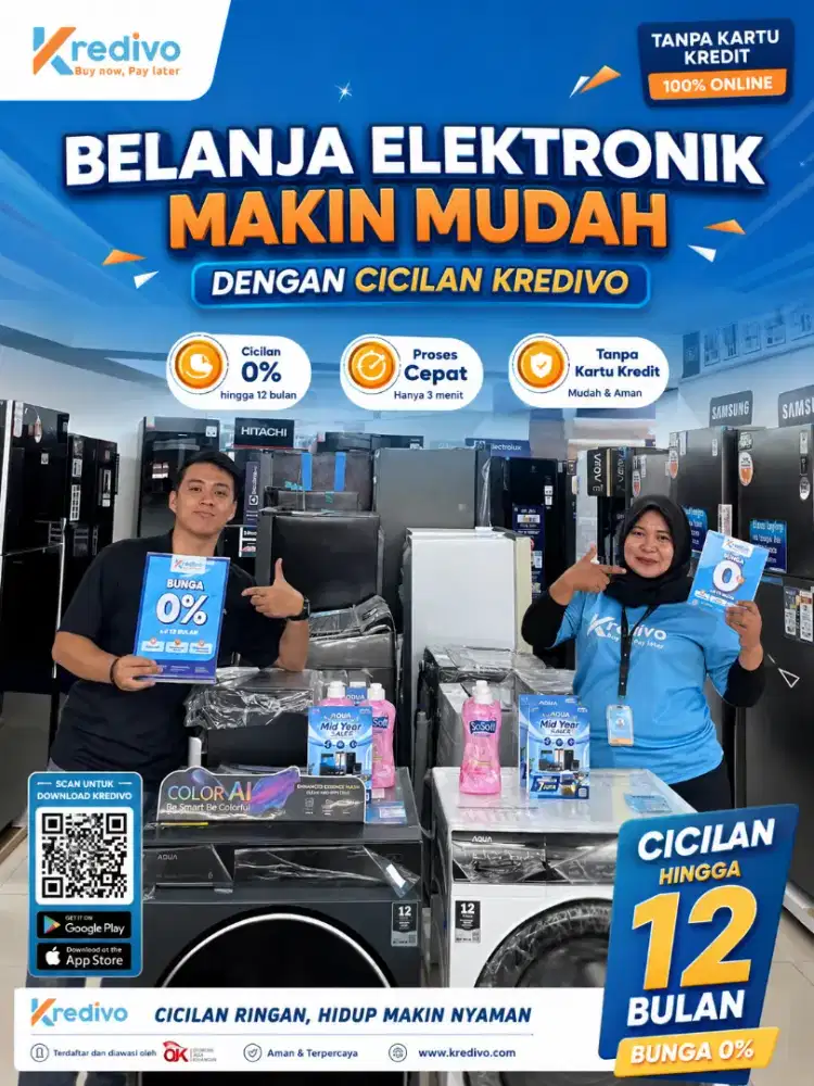 Kredit kulkas Aqua tanpa dp