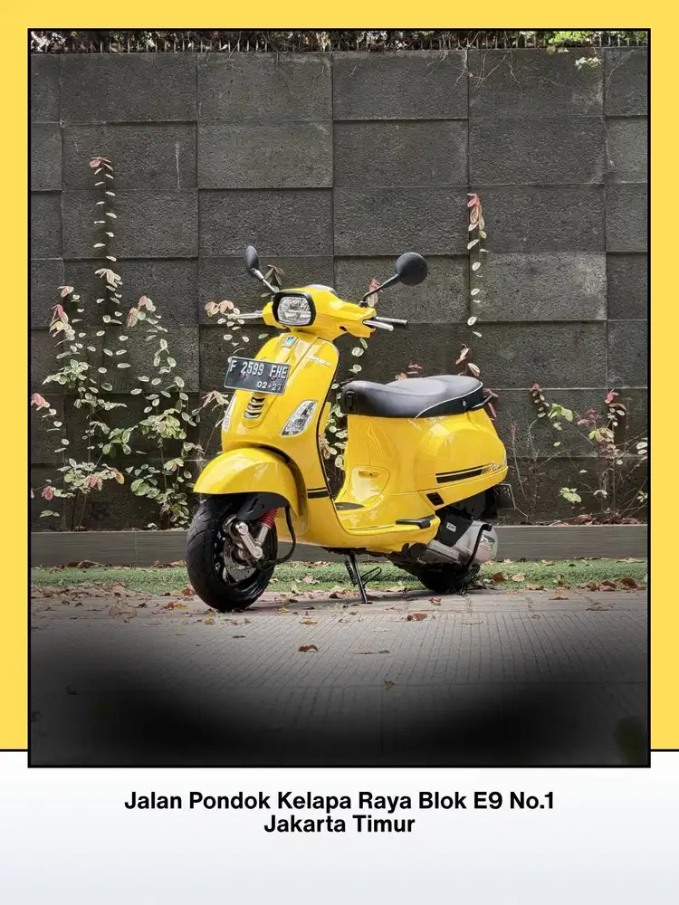 TERMURAH PIAGGIO VESPA S 125 IGET FACELIFT TAHUN 2021 YELLOW SOLE