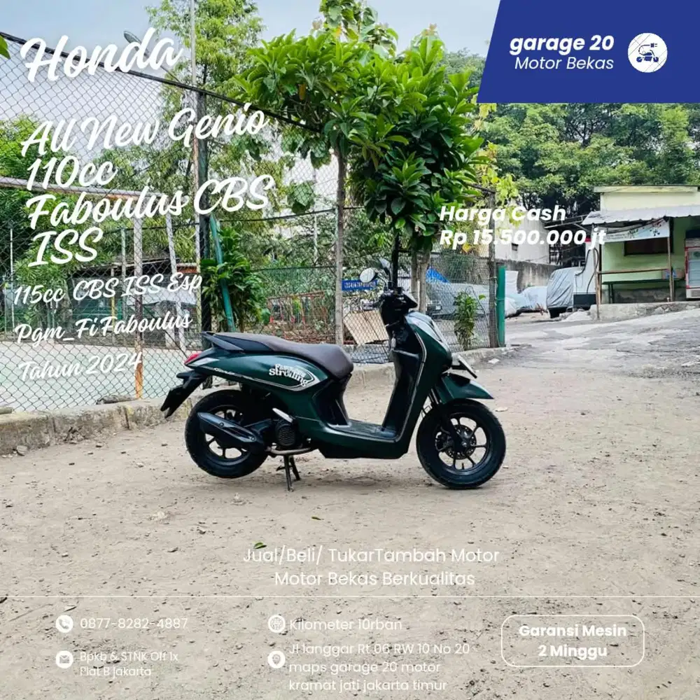 Honda All New Genio 110cc Faboulus CBS ISS Esp Fi Tahun 2024