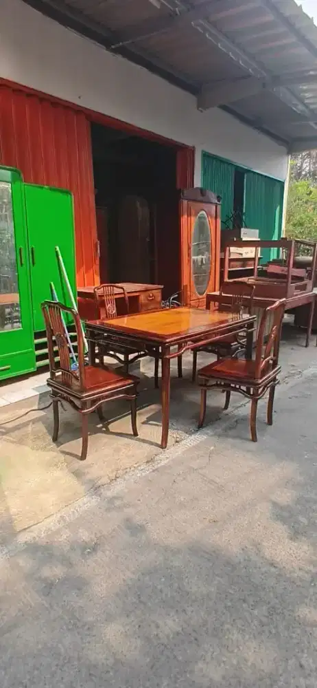 set kursi dan meja makan china oriental