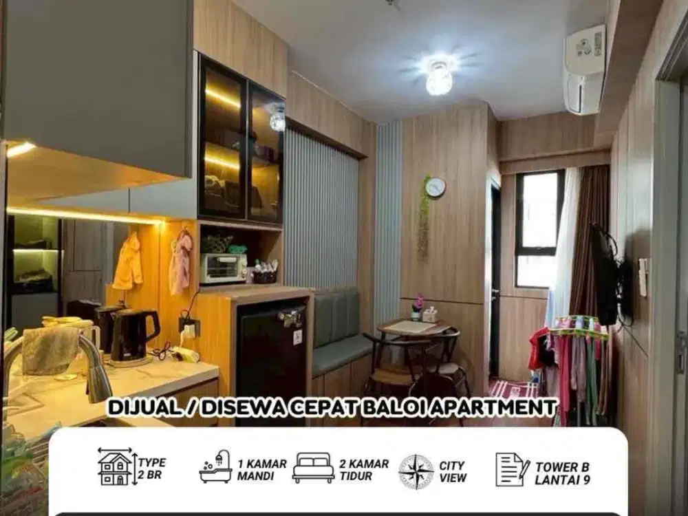 Dijual / Disewa Cepat BALOI Apartment 2BR