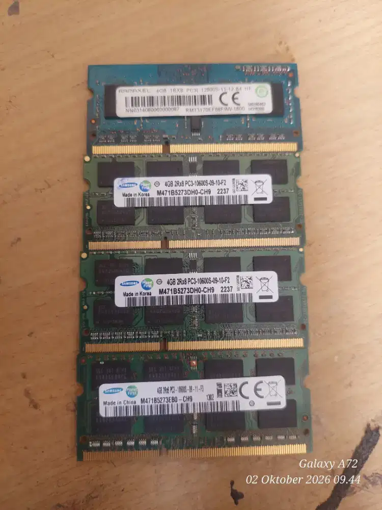 Ram ddr3 pc3 dan pc3l 4gb x 4