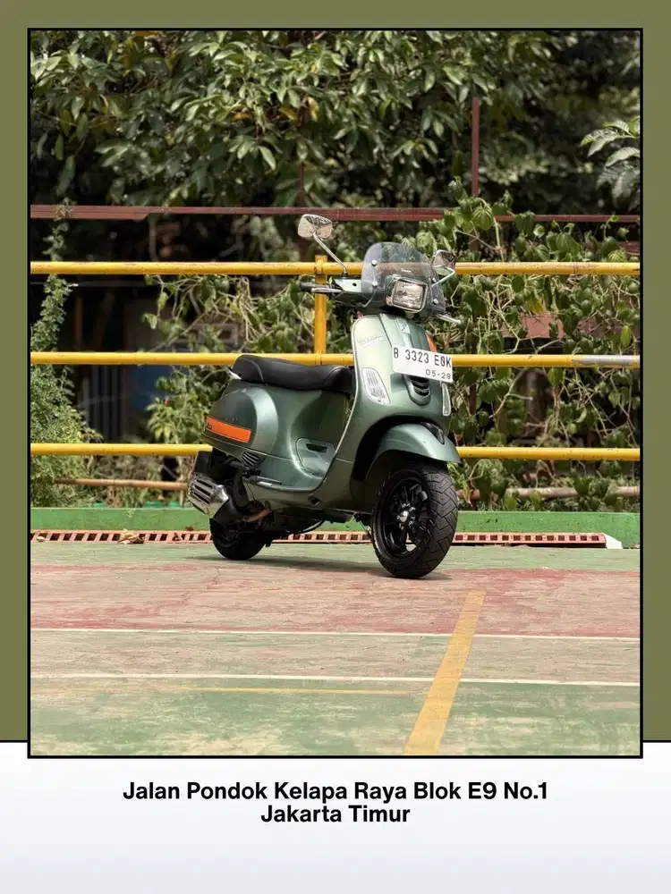 TERMURAH PIAGGIO VESPA S125 IGET 3V IE TAHUN 2019 WARNA VERDE MATT