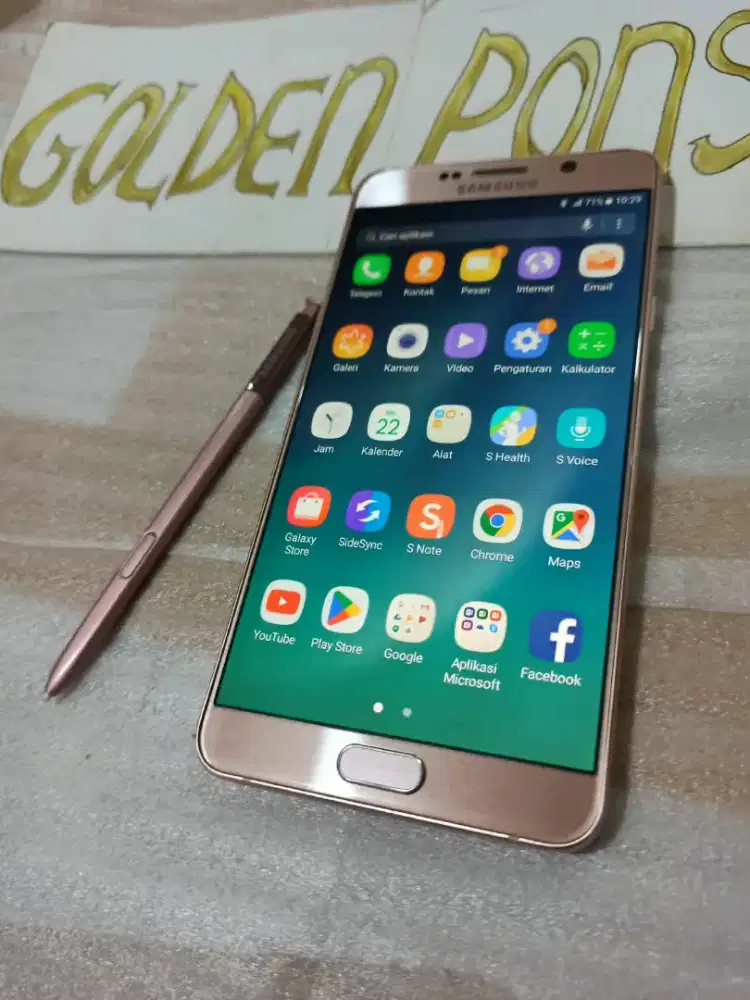 Note 5-Amoled.4G.Finger.Ram 4/32GB.ORI #GOLDEN PONSEL