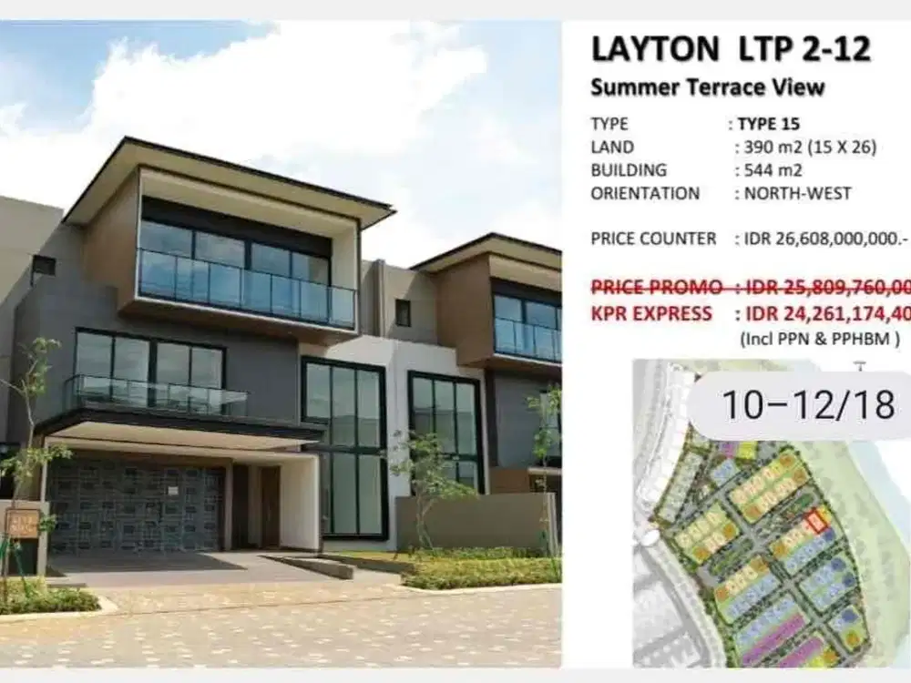 rumah sultan bsd lokasi strategis hunian nyaman siap huni di navapark layton