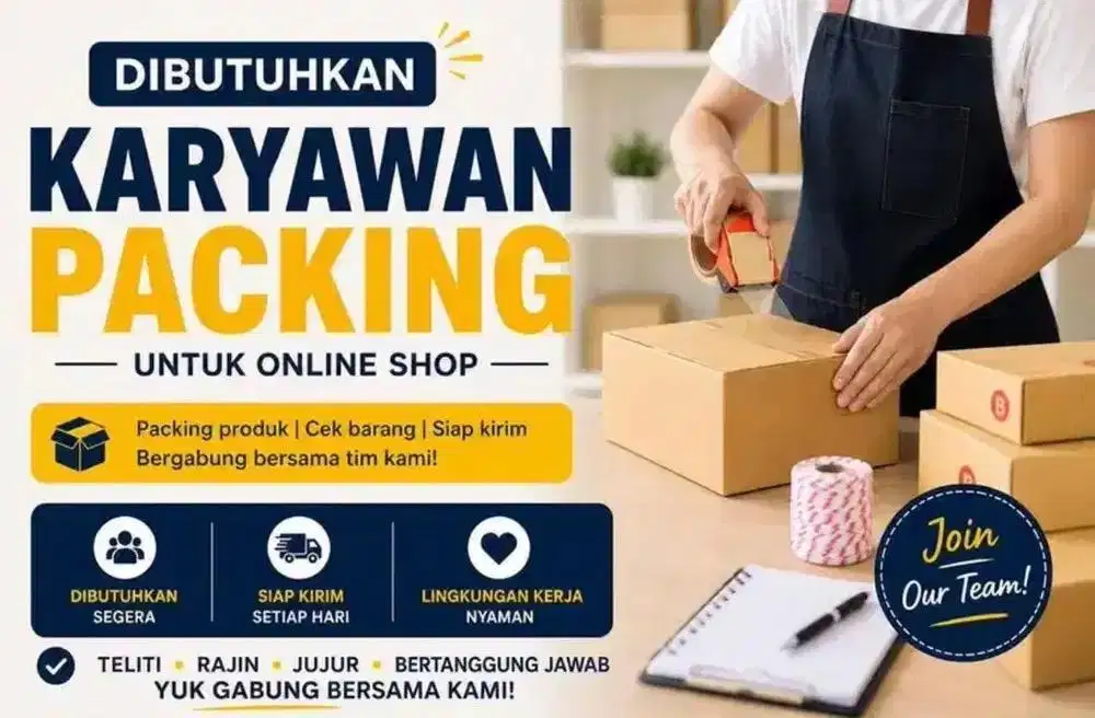 Packing online shop
