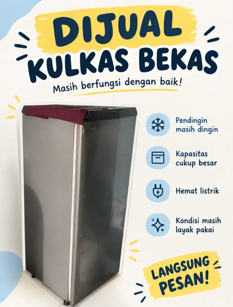 Kulkas merk Sanyo 1 pintu