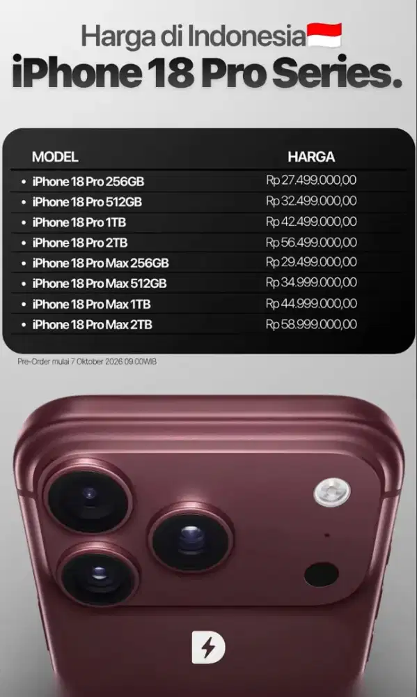 IPHONE 18 Pree order