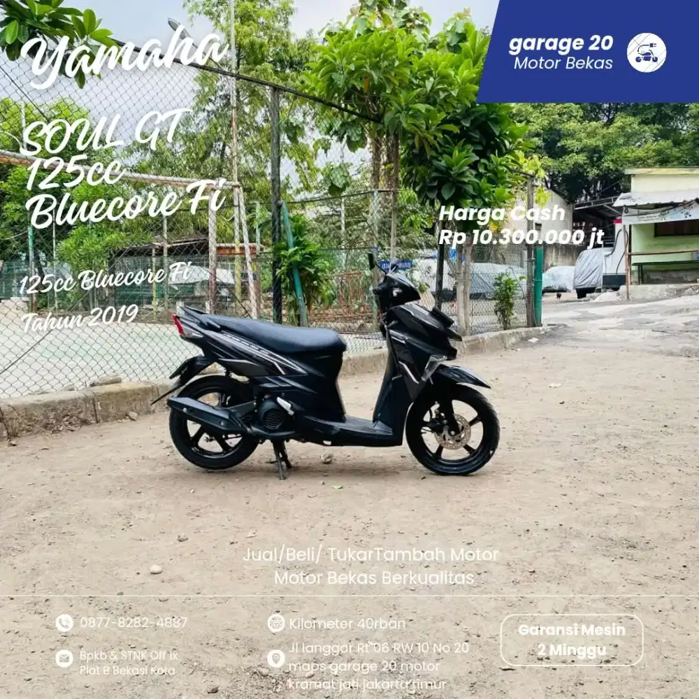 Yamaha Soul Gt 125cc Bluecore Fi Led Tahun 2019