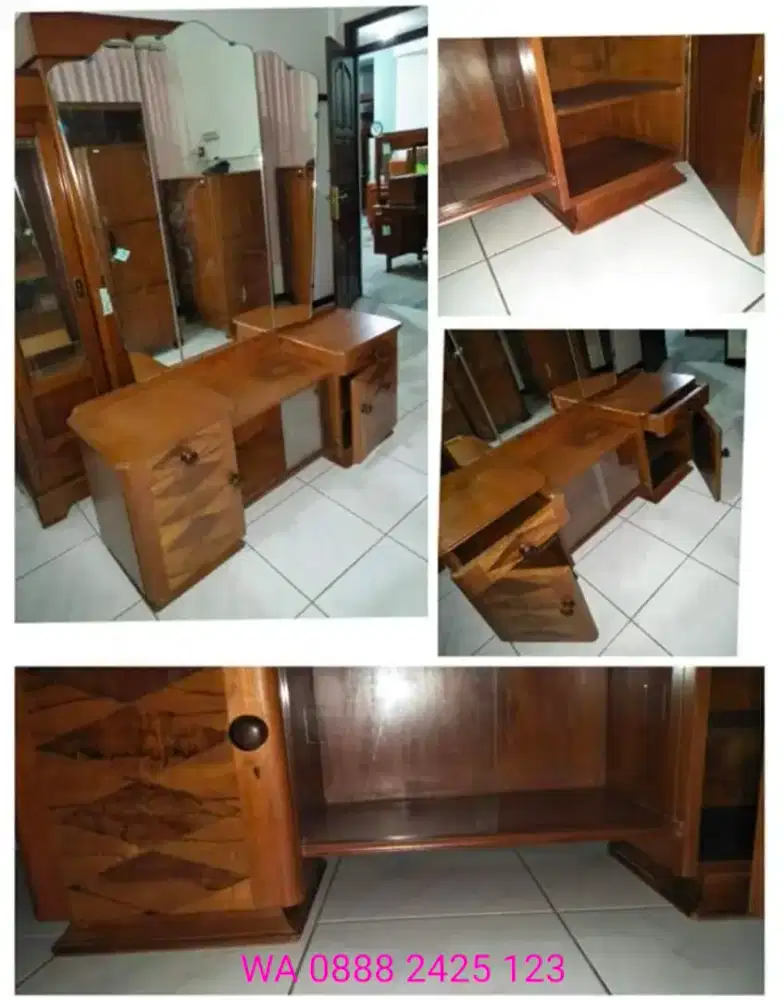 mebel meja rias jati antik
