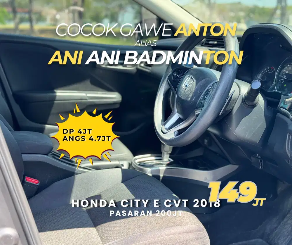 [TERMURAHHHH] HONDA CITY E RS 1.5 2018 NIK 2017 bs TT accord altis