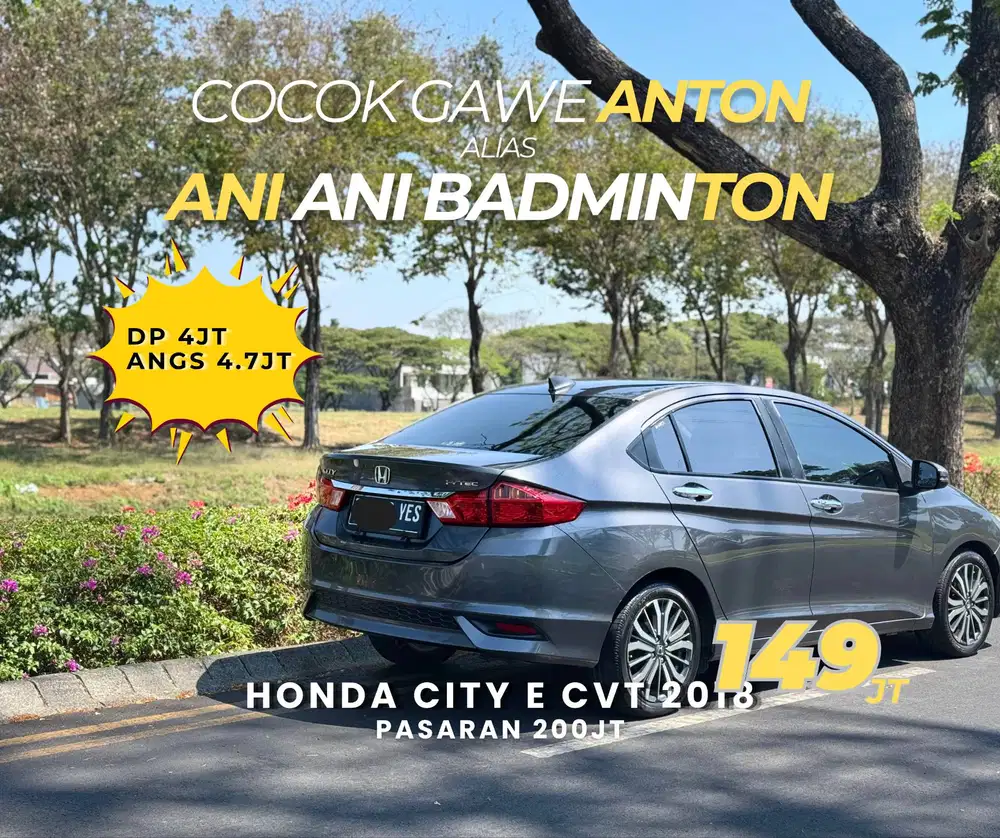 [TERMURAHHHH] HONDA CITY E RS 1.5 2018 NIK 2017 bs TT accord altis