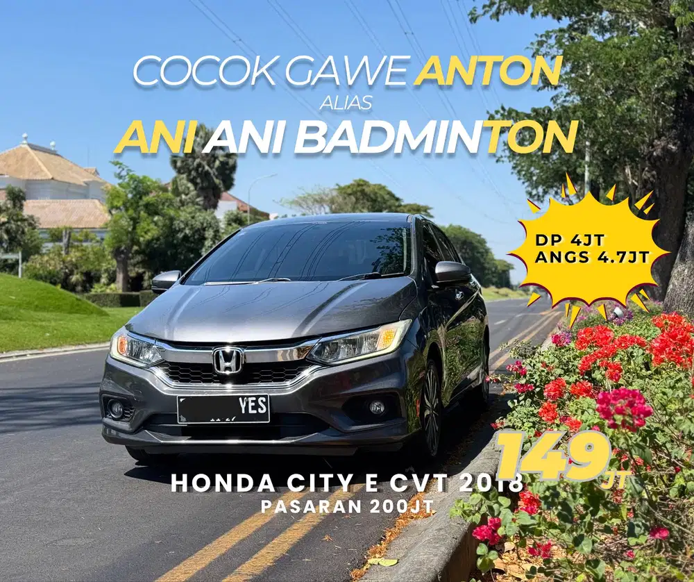 [TERMURAHHHH] HONDA CITY E RS 1.5 2018 NIK 2017 bs TT accord altis
