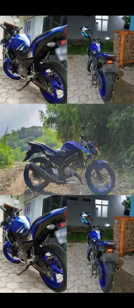 Yamaha Vixion Advance 2016 Biru Movistar Plat N Malang