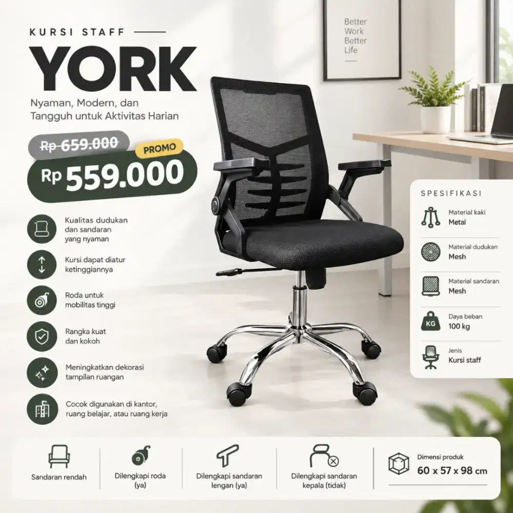Kursi Kantor Kerja Belajar Termurah