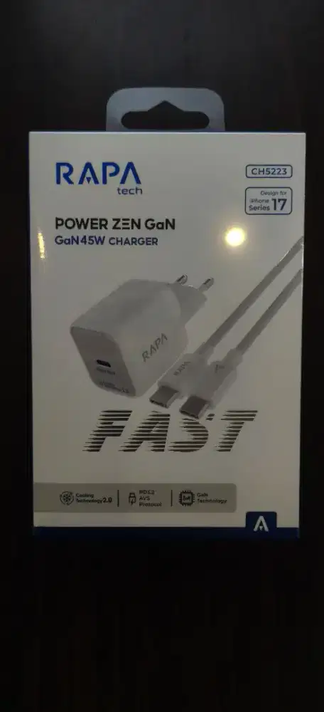RAPAtech 45W GaN AVS PPS Cooling Technology Multi Protection -CH5223