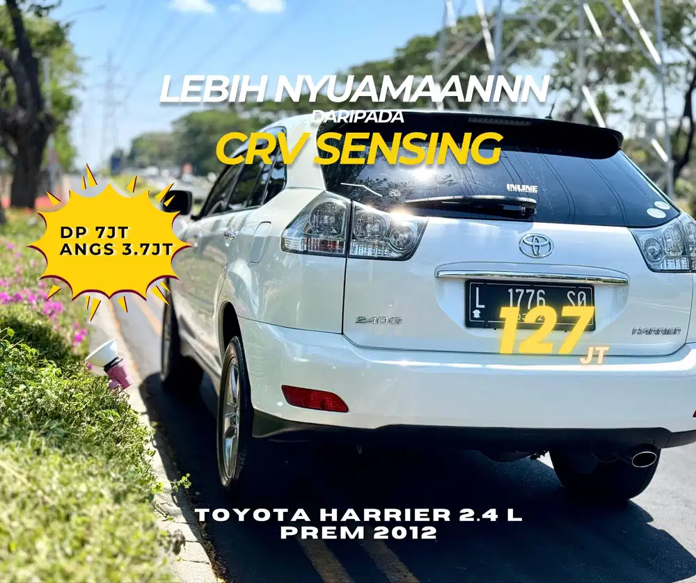 [TERMURAAH] TOYOTA HARRRIER 2.4L prem 2012 NIK 2011 bs TT CRV XTRAIL