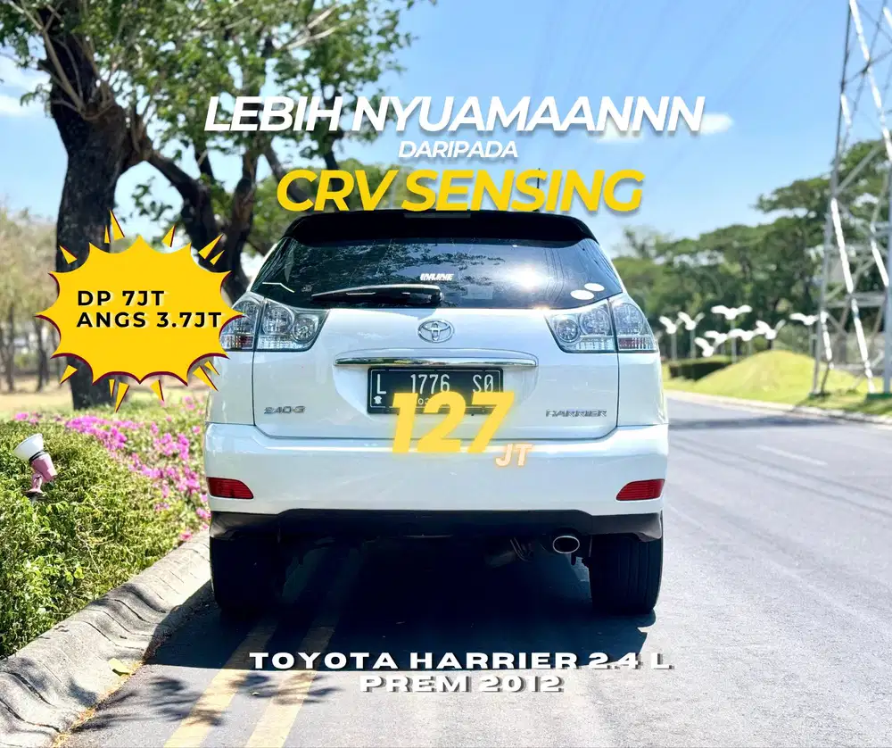 [TERMURAAH] TOYOTA HARRRIER 2.4L prem 2012 NIK 2011 bs TT CRV XTRAIL