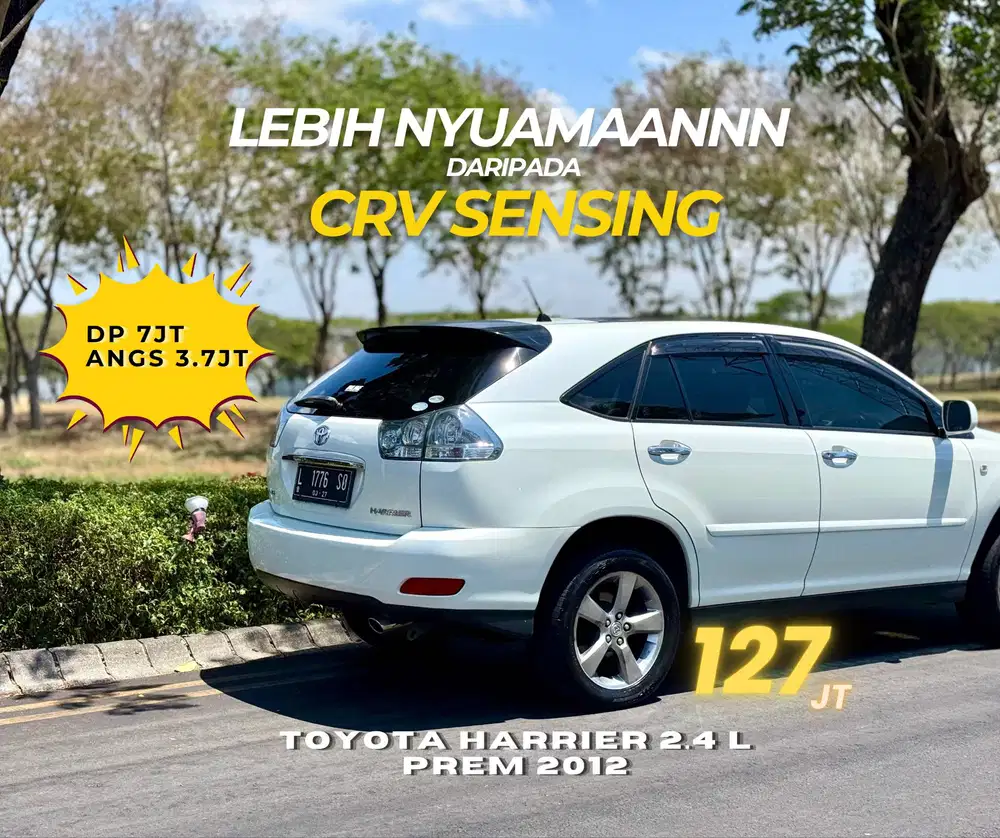 [TERMURAAH] TOYOTA HARRRIER 2.4L prem 2012 NIK 2011 bs TT CRV XTRAIL