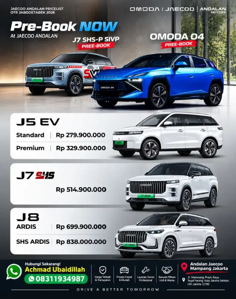 JAECOO J5 J7SHS J8SHS J7SHS-P SIVP OMODA O4