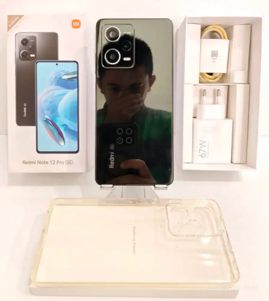 Xiaomi Redmi Note 12 Pro 5G 8/256 Gb Mulus 97% Garansi Resmi bs TT/BT