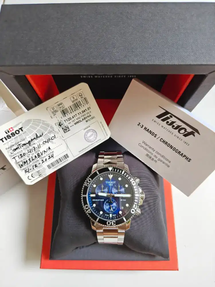 Tissot Seastar 1000 Chronograph  T-Sport T120.417 original bekas bagus
