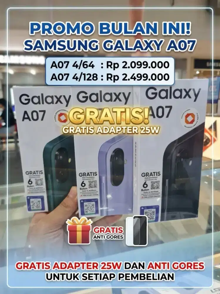 SALE A07 LTE 4/64 & 4/128 FREE ANTI GORES‼️