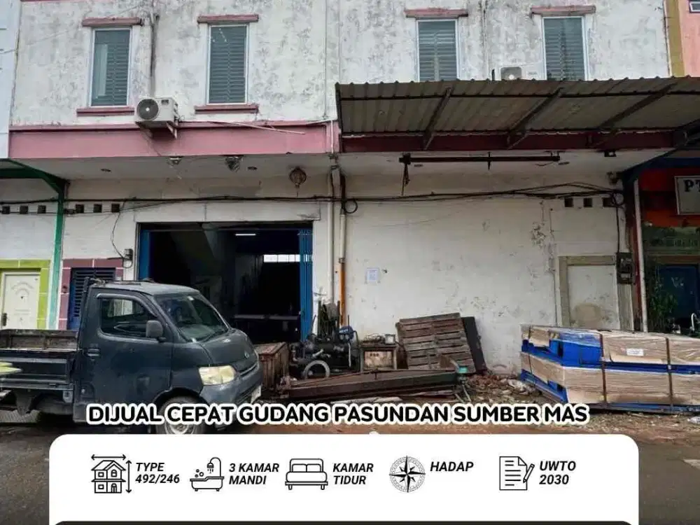 Dijual Cepat Gudang Pasundan Sumber Mas Batam Center