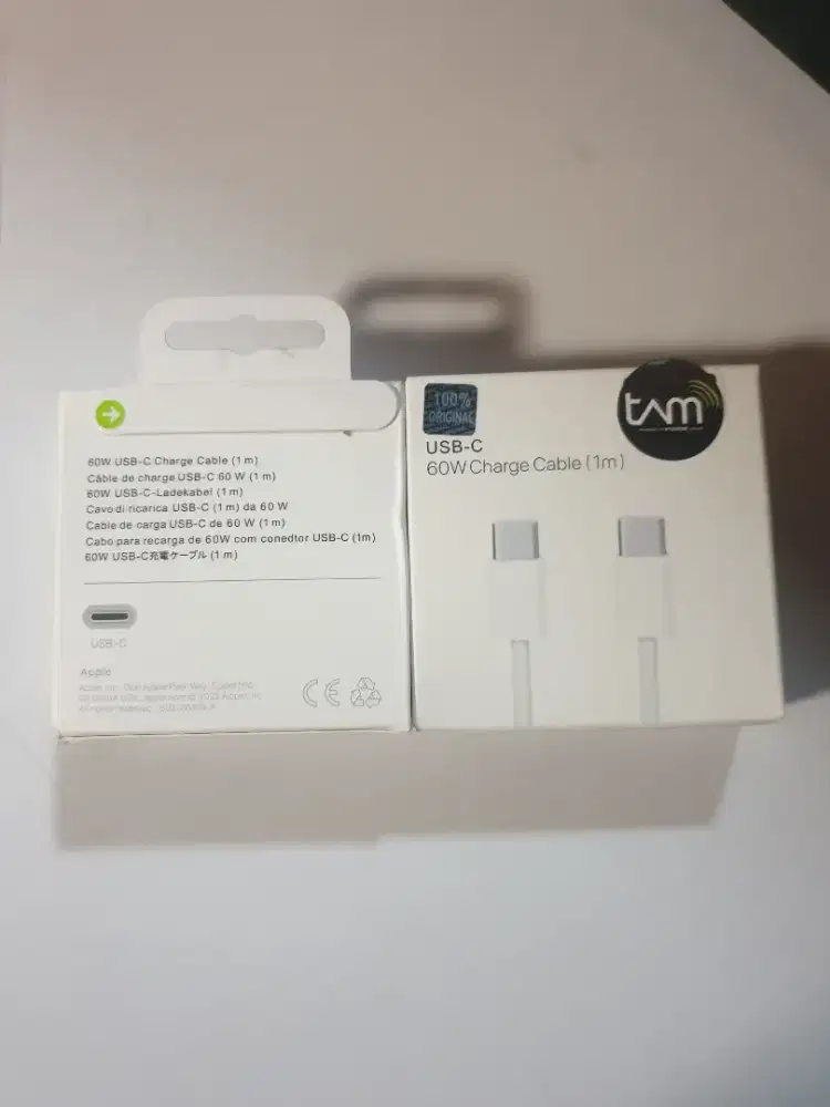 Kabel Charger USB C to USB C iPhone 60W Fast Charging Baru