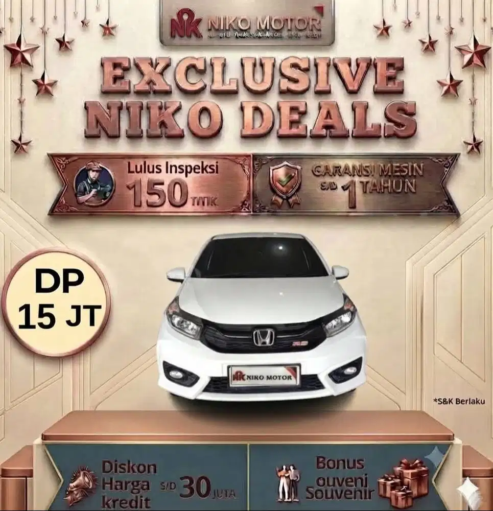 (ANTIK KM32RB) BRIO RS 2021 AT :BRIO E|BRIO S|IGNIS|2019|2020|2022|