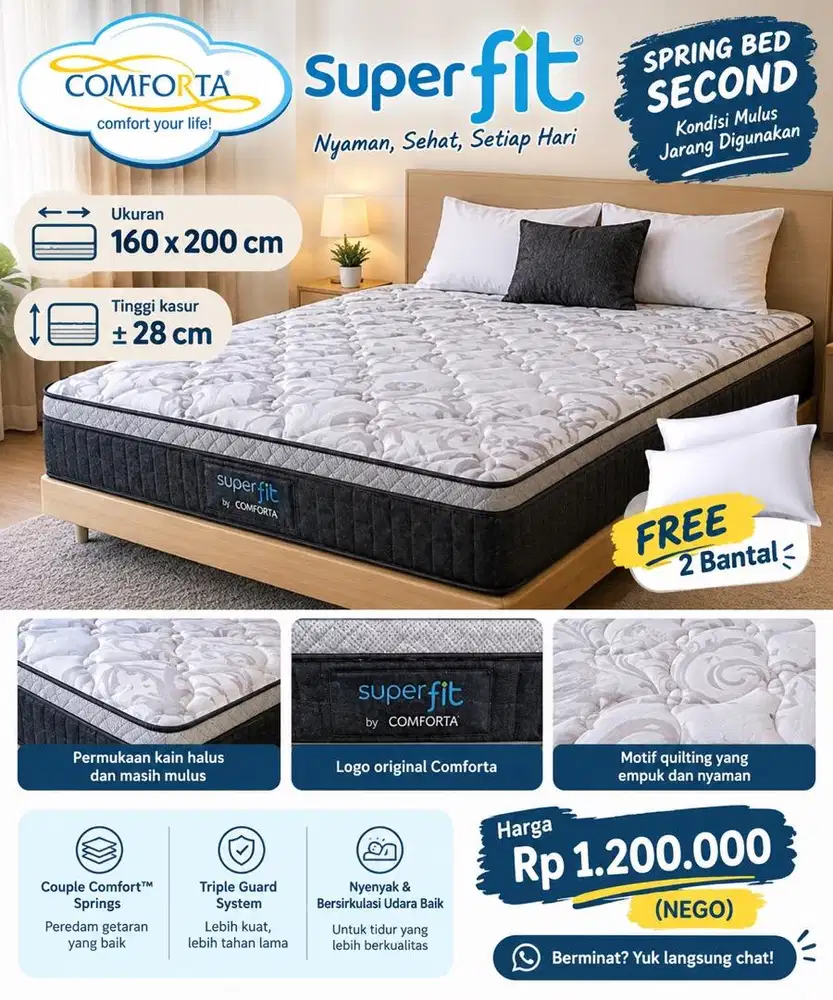 COMFORTA SPRING BED SUPER FIT NEO
