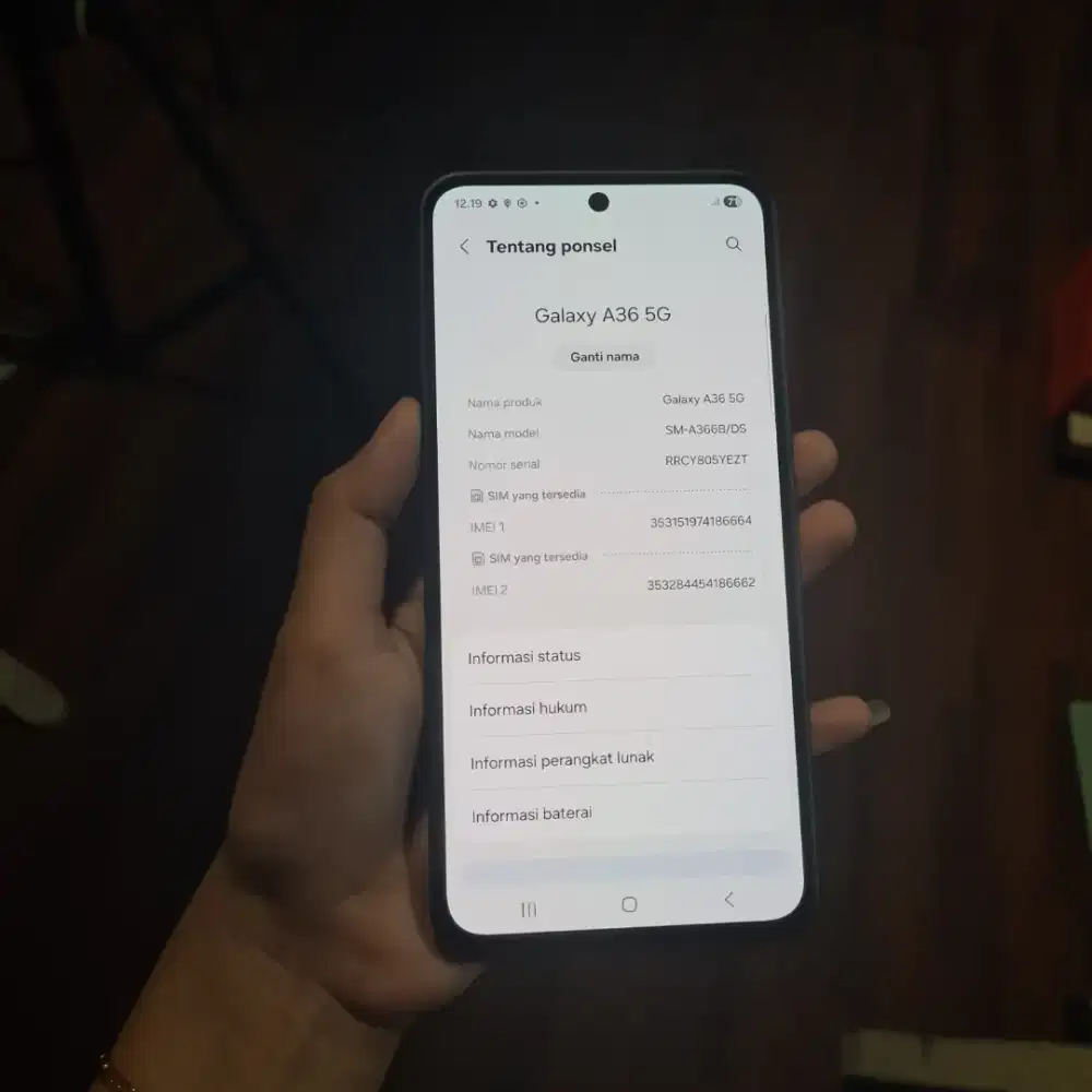 Samsung Galaxy A36 8/256GB SEIN
Unit Only / Batangan