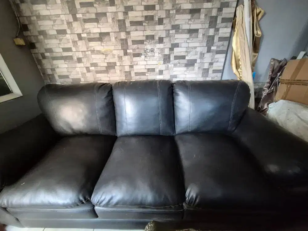 sofa hitam bekas nego sampai jadi