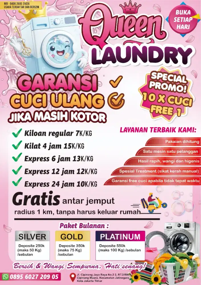 Take over atau jual Laundry