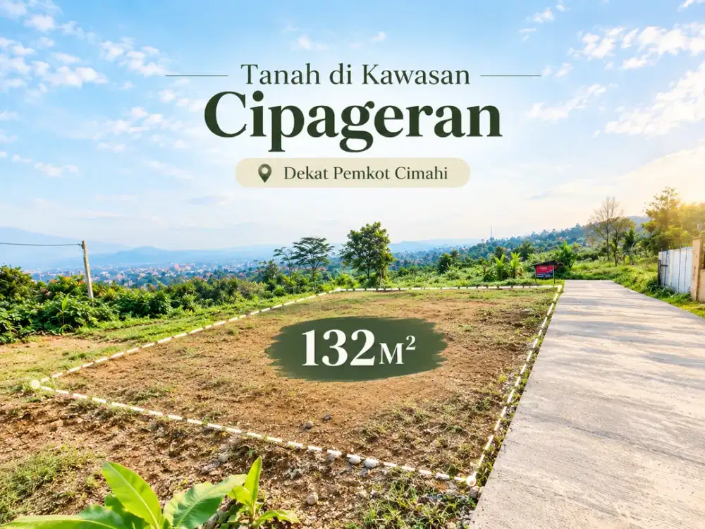 Dijual Tanah Dekat Pemkot Cimahi Utara - 500 Jutaan