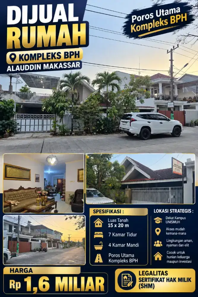 RUMAH DI KOMPLEKS BHP ALAUDDIN