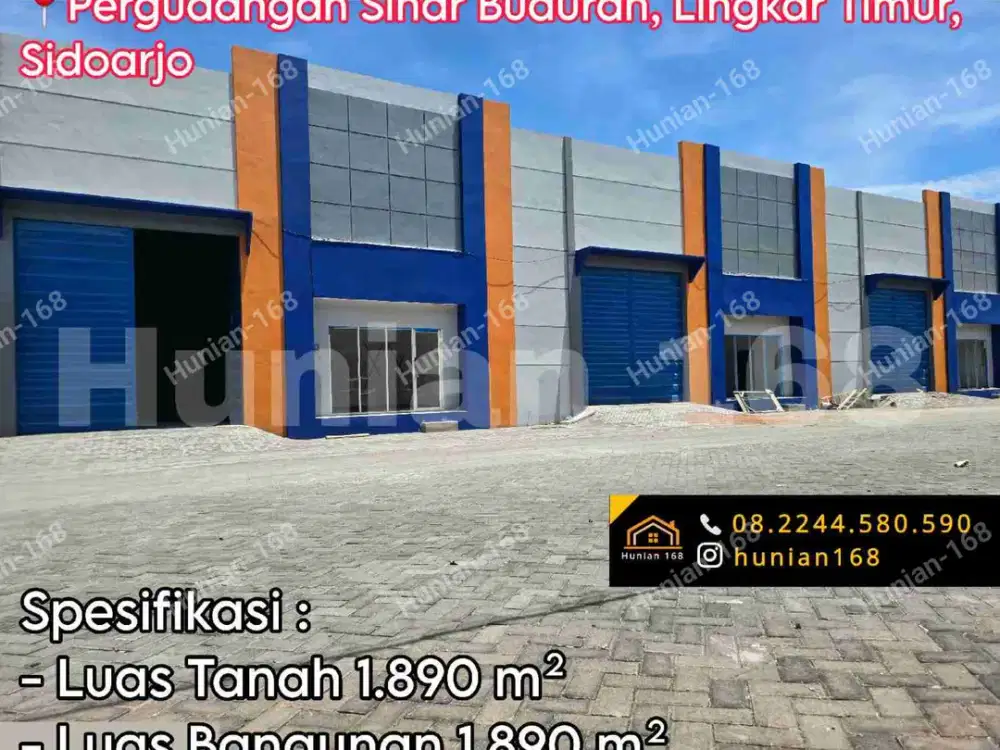 Jual Sewa Gudang Safe n Lock Lingkar Timur CIP Sirie Sinar Buduran 1 2 3 Sidoarjo Gedangan Pabrik Tanah Pergudangan Sedati Waru Kota