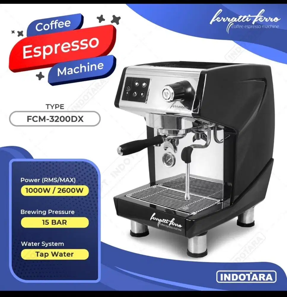 DI JUAL MESIN KOPI BARU FERRATTI FERRO FCM-3200DX