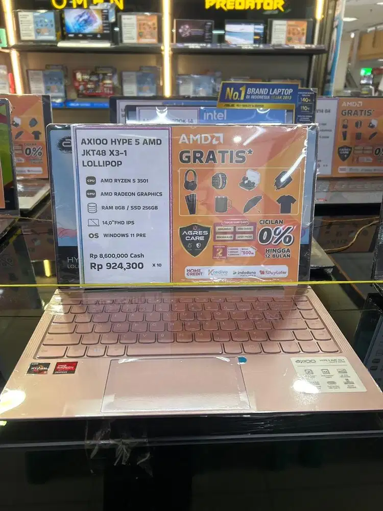 Kredit Laptop axio hype 5 amd