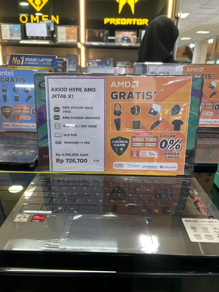 kredit laptop axio hype amd jktx1